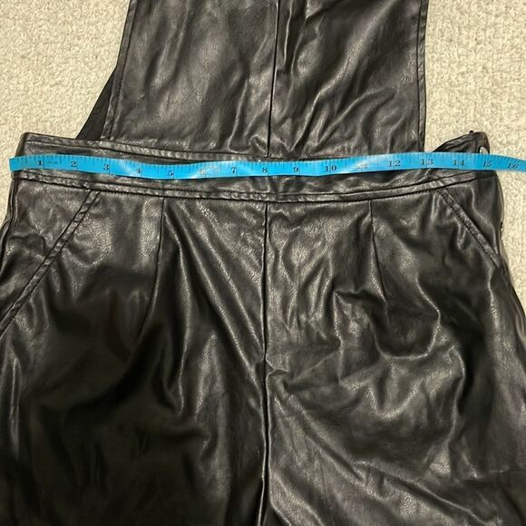 ASOS- 6. Faux Leather Overall Shorts - Picture 4 of 8